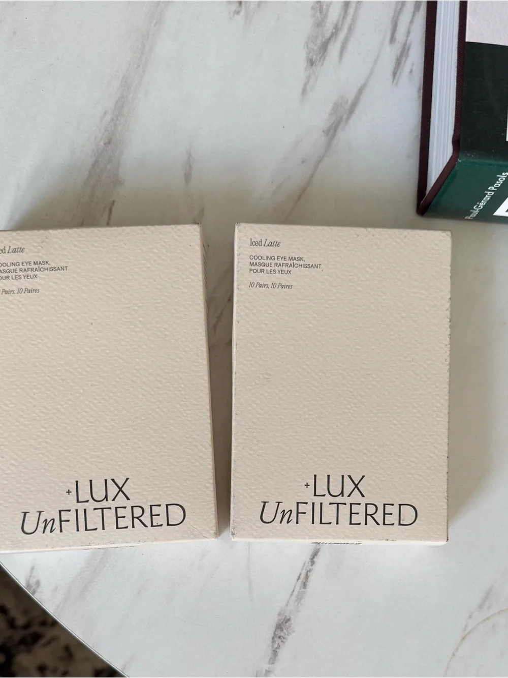 (2 Pack) +LUX Unfiltered Iced Latte Cooling Korean Under Eye Patches - 20 Pairs - Picture 2 of 6